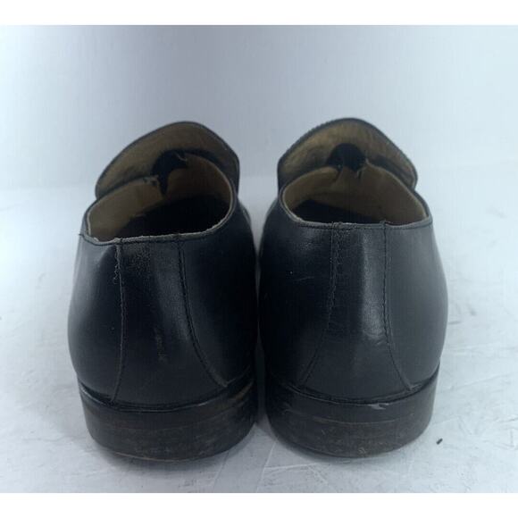 Coach 100% Leather Slip On Loafer Dress Shoes Size 10 Men\'s Black Made In Italy main image 8